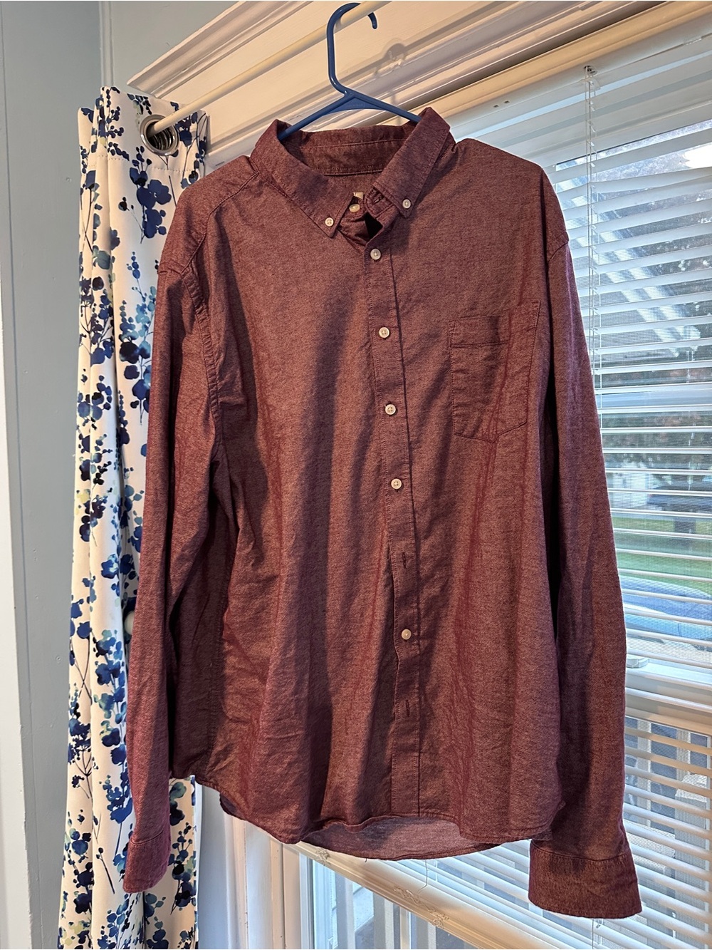 Goodfellow & Co Men's Button-Down Shirt - Burgundy Heather